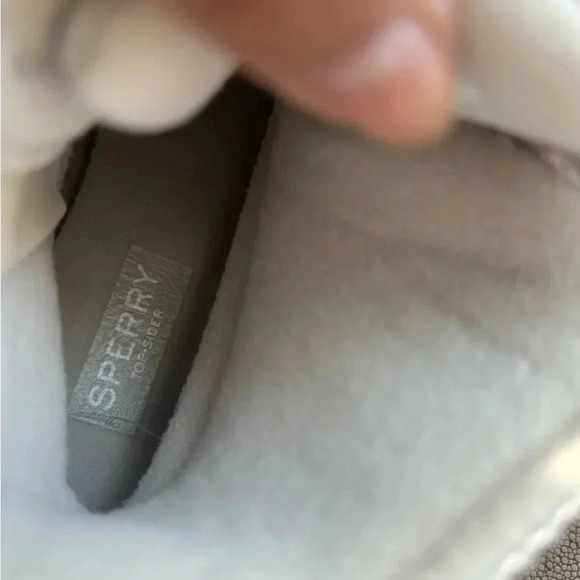 Sperry Saltwater Duck Boots Metallic Shimmer Waterproof Rain Snow - Picture 6 of 7